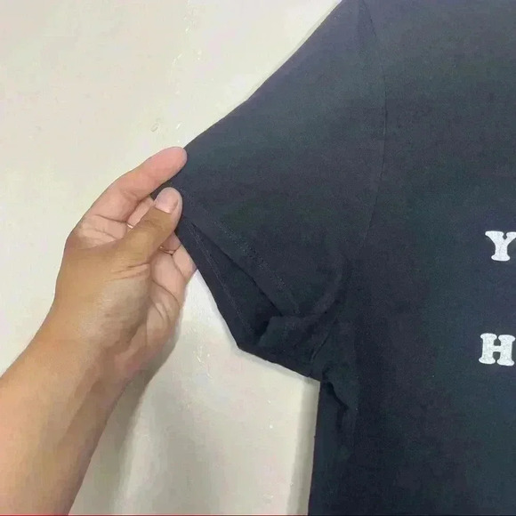 Harley-Davidson® Women's Can't Buy Happiness V-Neck Tee, Black  Sz L - Picture 2 of 6